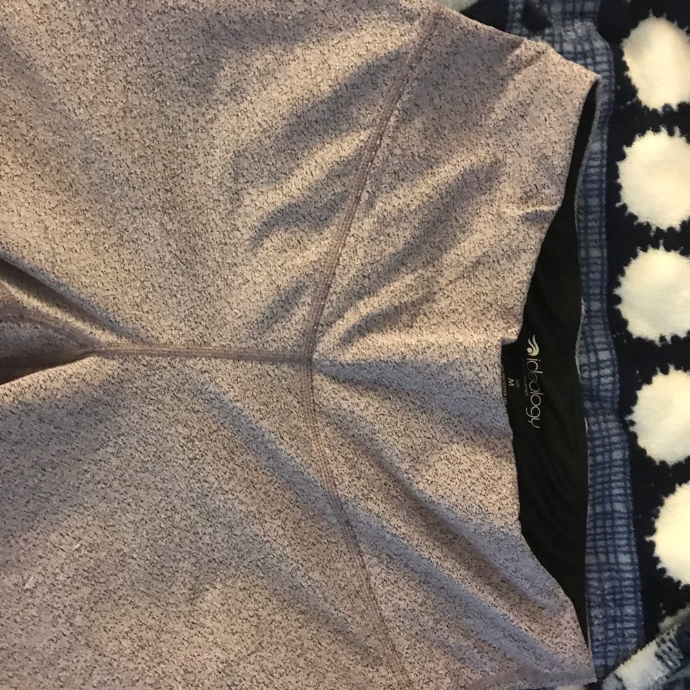 Purple Patterned Full Length Leggings